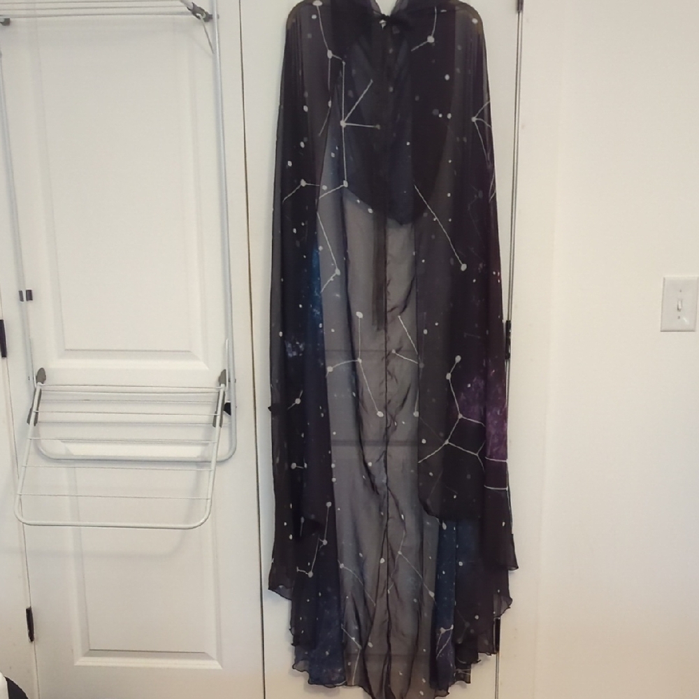 Sheer Star Constellation Maxi Cape